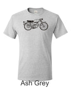 Moto Guzzi Cardellino Printed Men's T-shirt.  Great Gift for the classic motorcycle fan.  Free Shipping