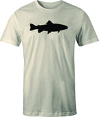 Trout drawing printed on Men's T shirt