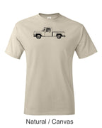 International Harvester Pickup Truck T-Shirt: Vintage Farm Truck Line Art