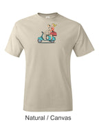Vintage Vespa Scooter T-Shirt, Italian Couple Graphic Tee