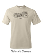 BMW R 32 Drawing printed on mens shirt.  Great gift for the BMW fan.