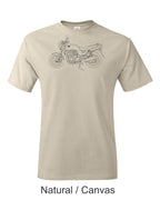Honda Nighthawk CB series printed on mens shirt. Great gift for the Honda street bike guy.