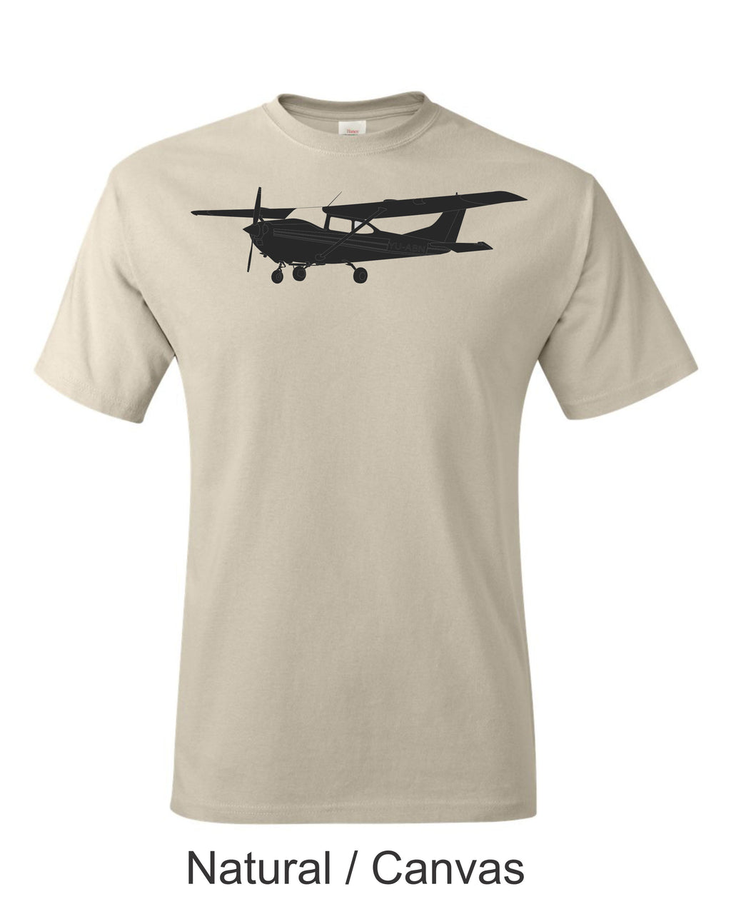 Cessna 172 Drawing printed on men's shirt.  Free Shipping.