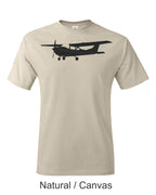 Cessna 172 Drawing printed on men's shirt.  Free Shipping.
