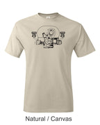 VW Boxer Engine Cutaway Drawing T-Shirt, Air-Cooled VW Bug Bus Car Tee