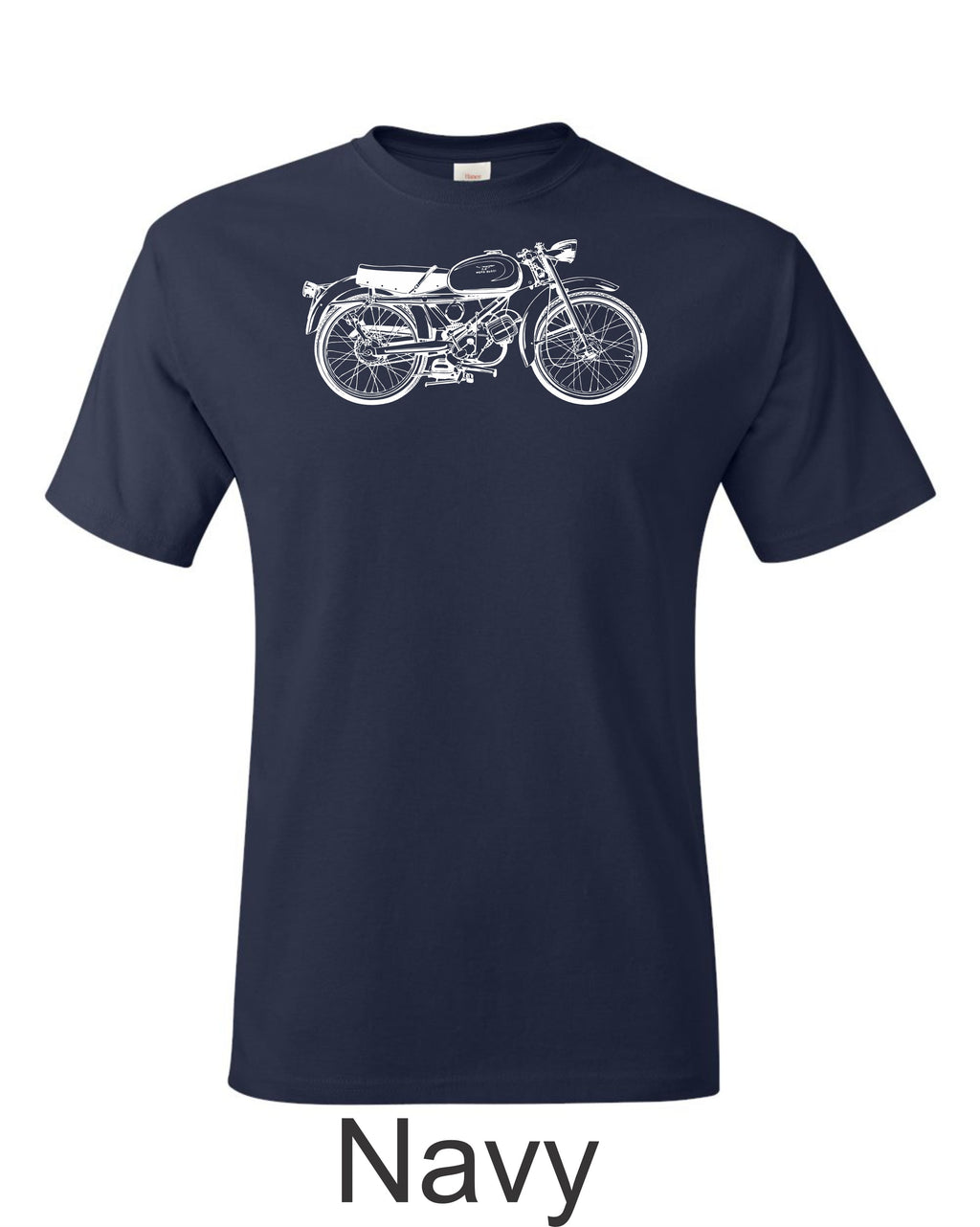 Moto Guzzi Cardellino Printed Men's T-shirt.  Great Gift for the classic motorcycle fan.  Free Shipping