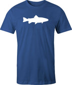 Trout drawing printed on Men's T shirt