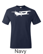 Cessna 172 Drawing printed on men's shirt.  Free Shipping.