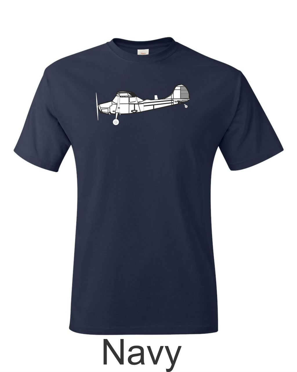 Cessna L 19 / O-1 Bird dog drawing printed on men's shirt. Free Shipping.