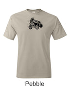 ATV Quad printed on mens shirt. Great for the ATV rider
