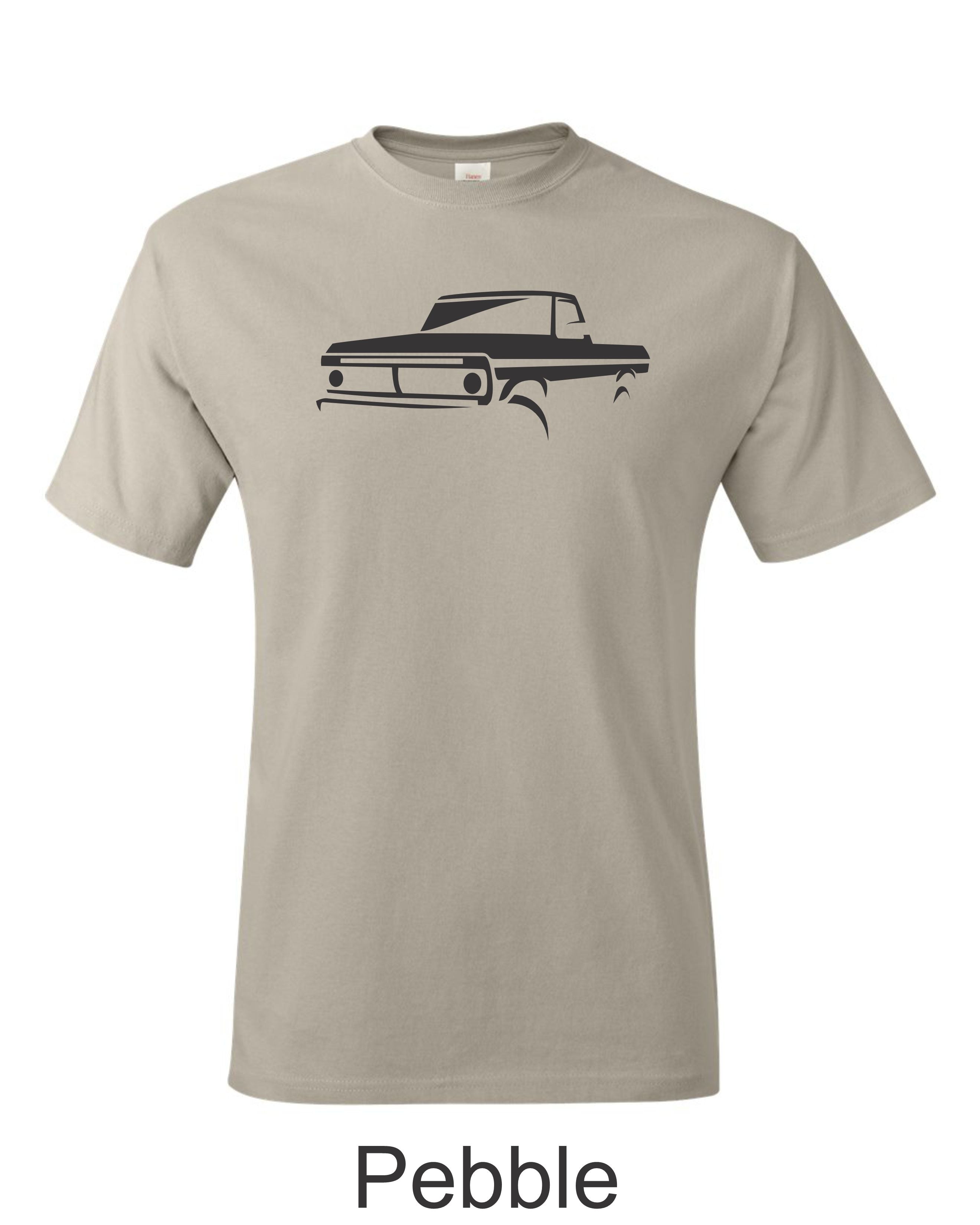 70s Ford F100 Truck Silhouette T-Shirt: Car Guy Gift