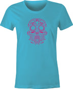 Skull of Hearts Tattoo Art printed on T shirt