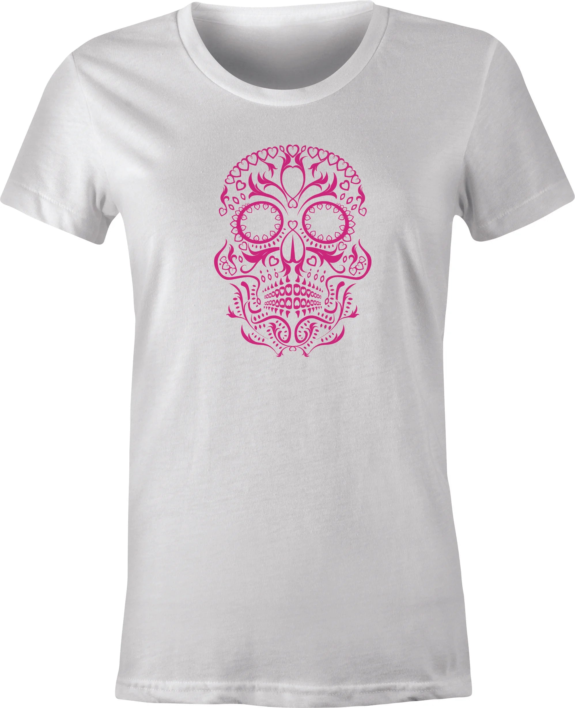 Skull of Hearts Tattoo Art printed on T shirt