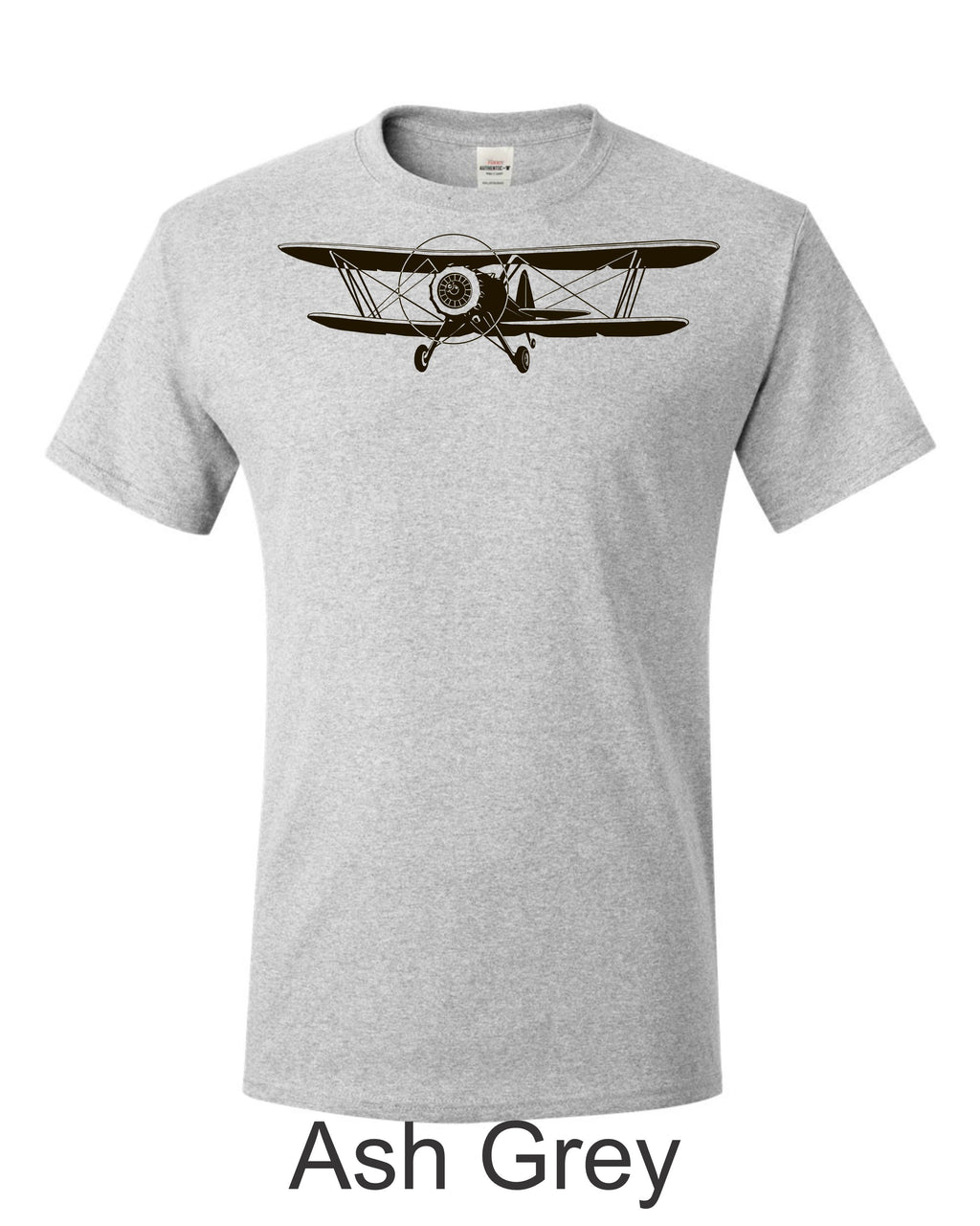 Stearman Drawing printed on men's shirt. Free shipping