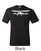 Stearman Drawing printed on men's shirt. Free shipping