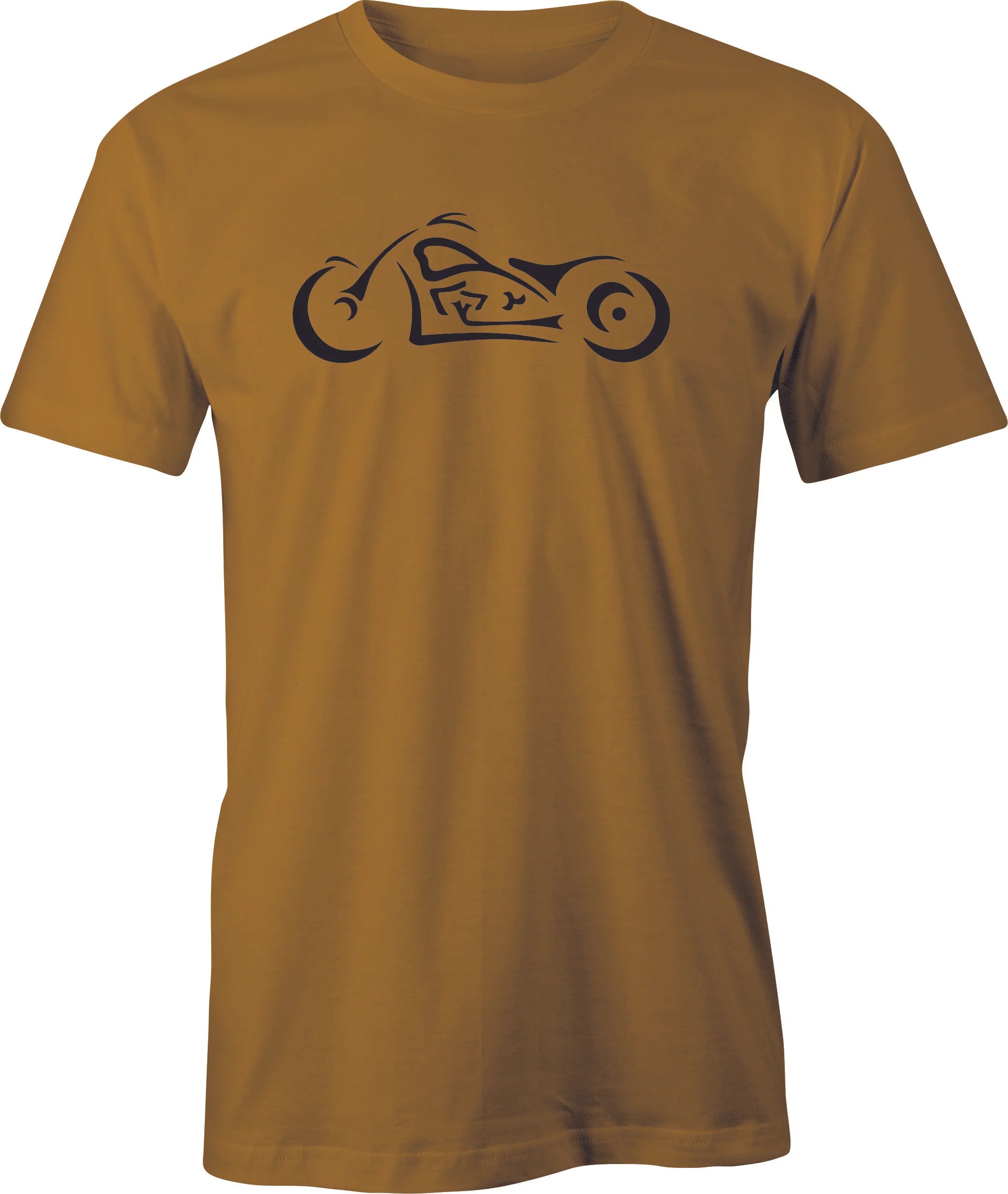 Stylized Chopper Drawing printed on Men's T shirt