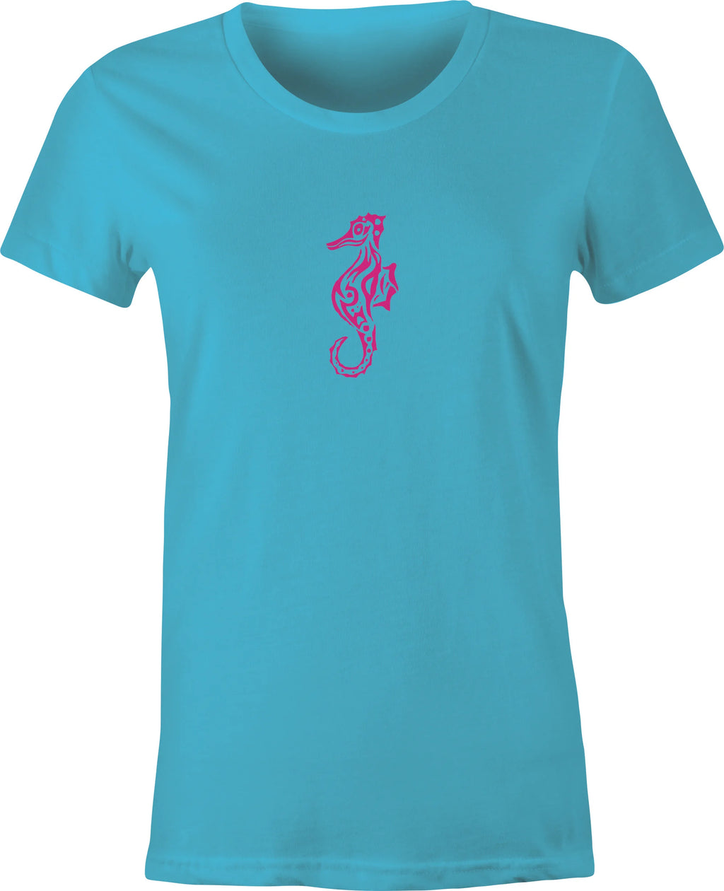 Sea Horse Tattoo Art printed on T shirt