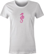 Sea Horse Tattoo Art printed on T shirt