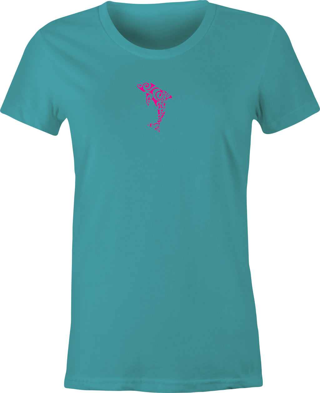 Hawaiian Dolphin Tattoo Art  printed on T shirt