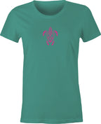 Tribal Turtle Tattoo Art  printed on T shirt