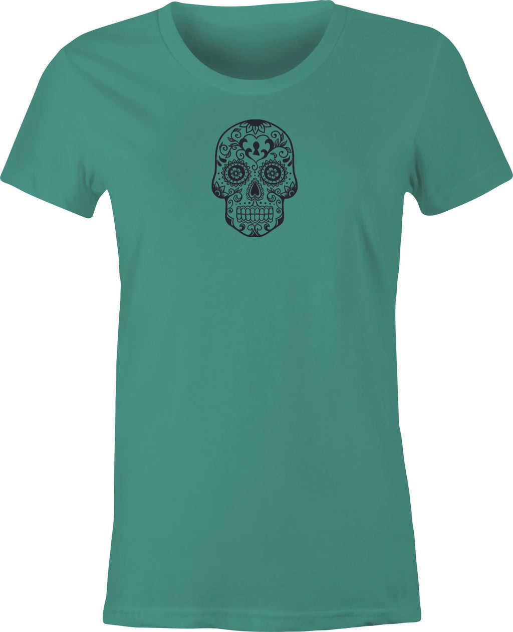 Sugar Skull #4 Mexican Folk Art printed on T shirt