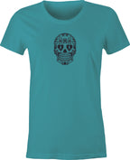 Sugar Skull #3 Mexican Folk Art printed on T shirt