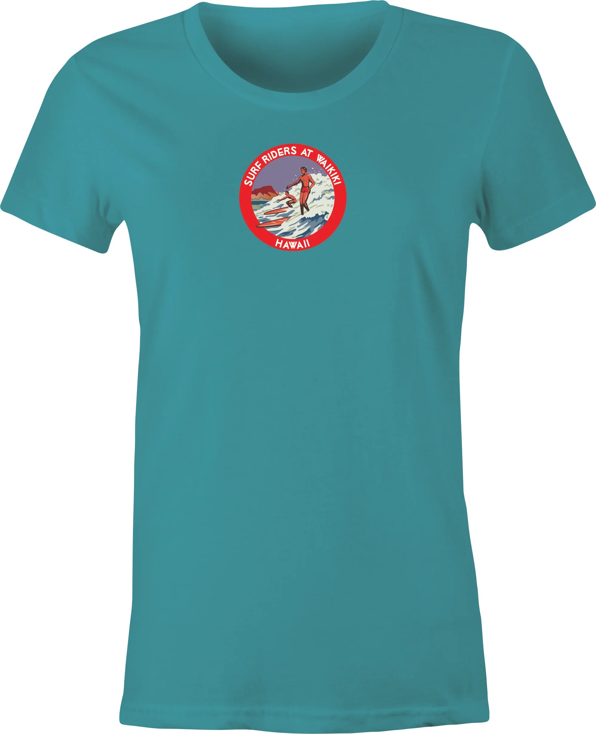 Vintage Waikiki Surf Rider Logo printed on T shirt