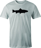 Trout drawing printed on Men's T shirt