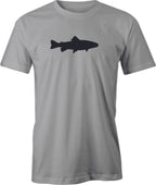 Trout drawing printed on Men's T shirt