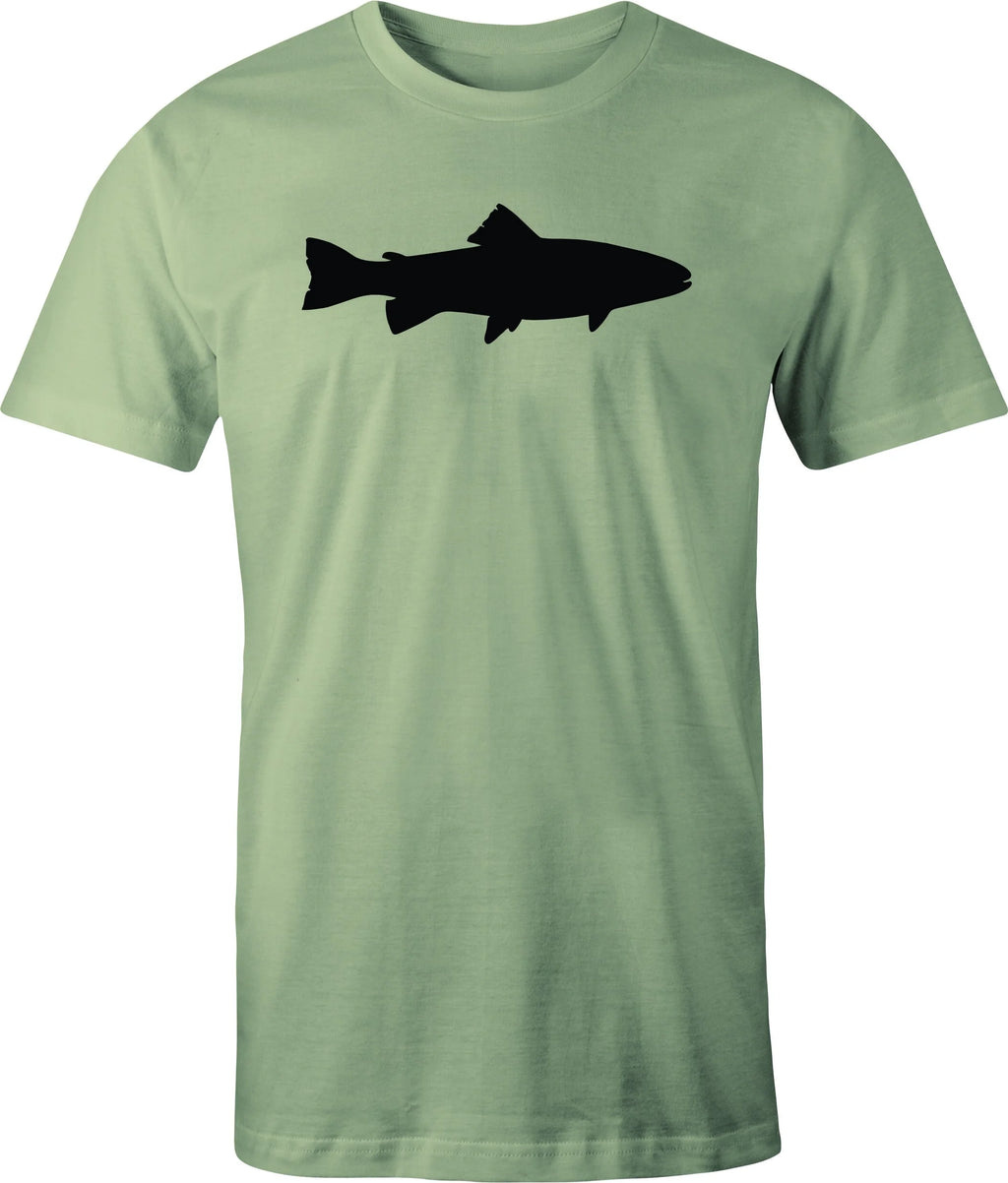 Trout drawing printed on Men's T shirt