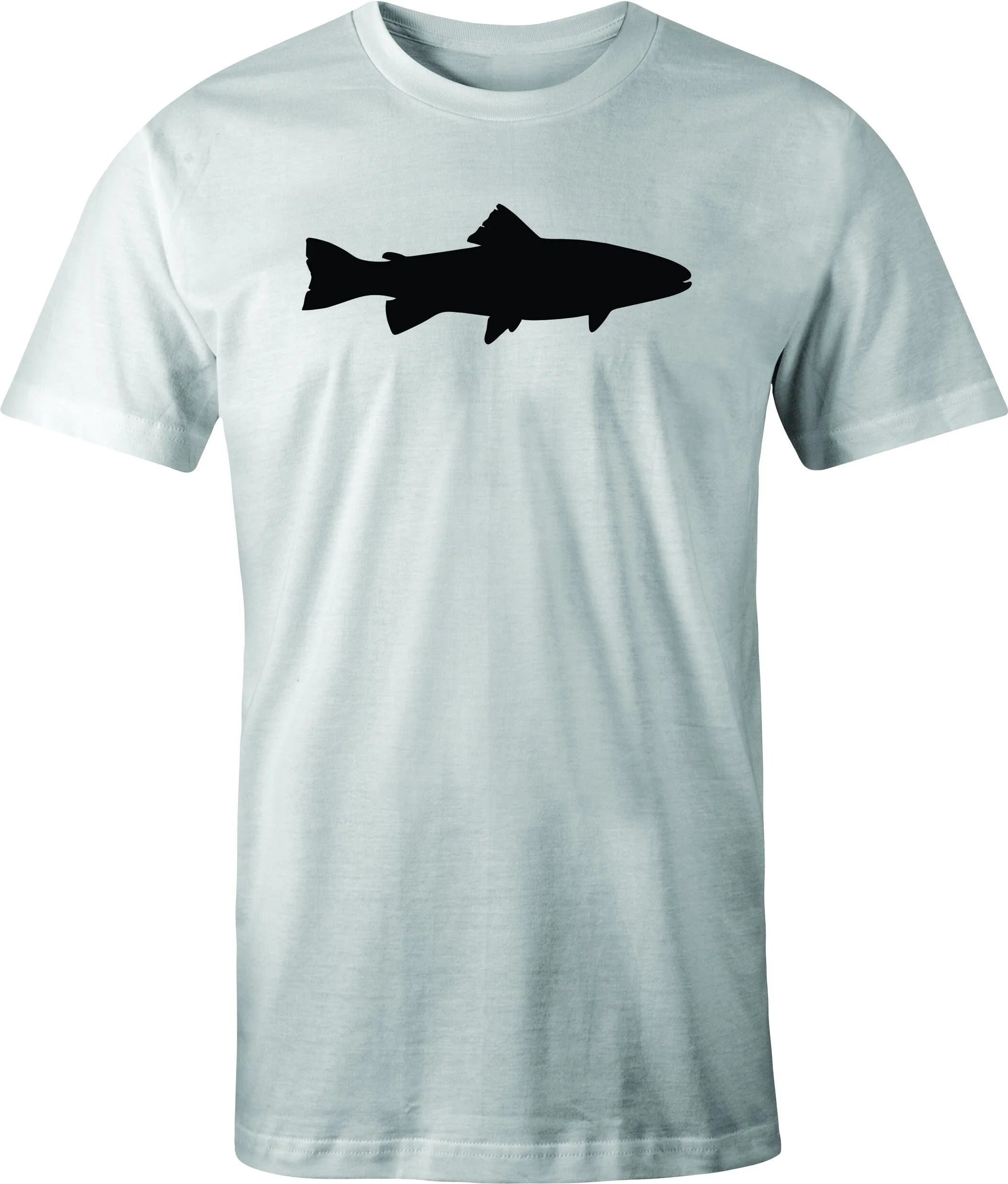 Trout drawing printed on Men's T shirt