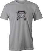 60's VW Van Drawing printed on Men's T shirt