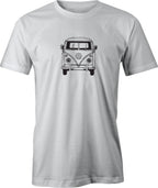 60's VW Van Drawing printed on Men's T shirt
