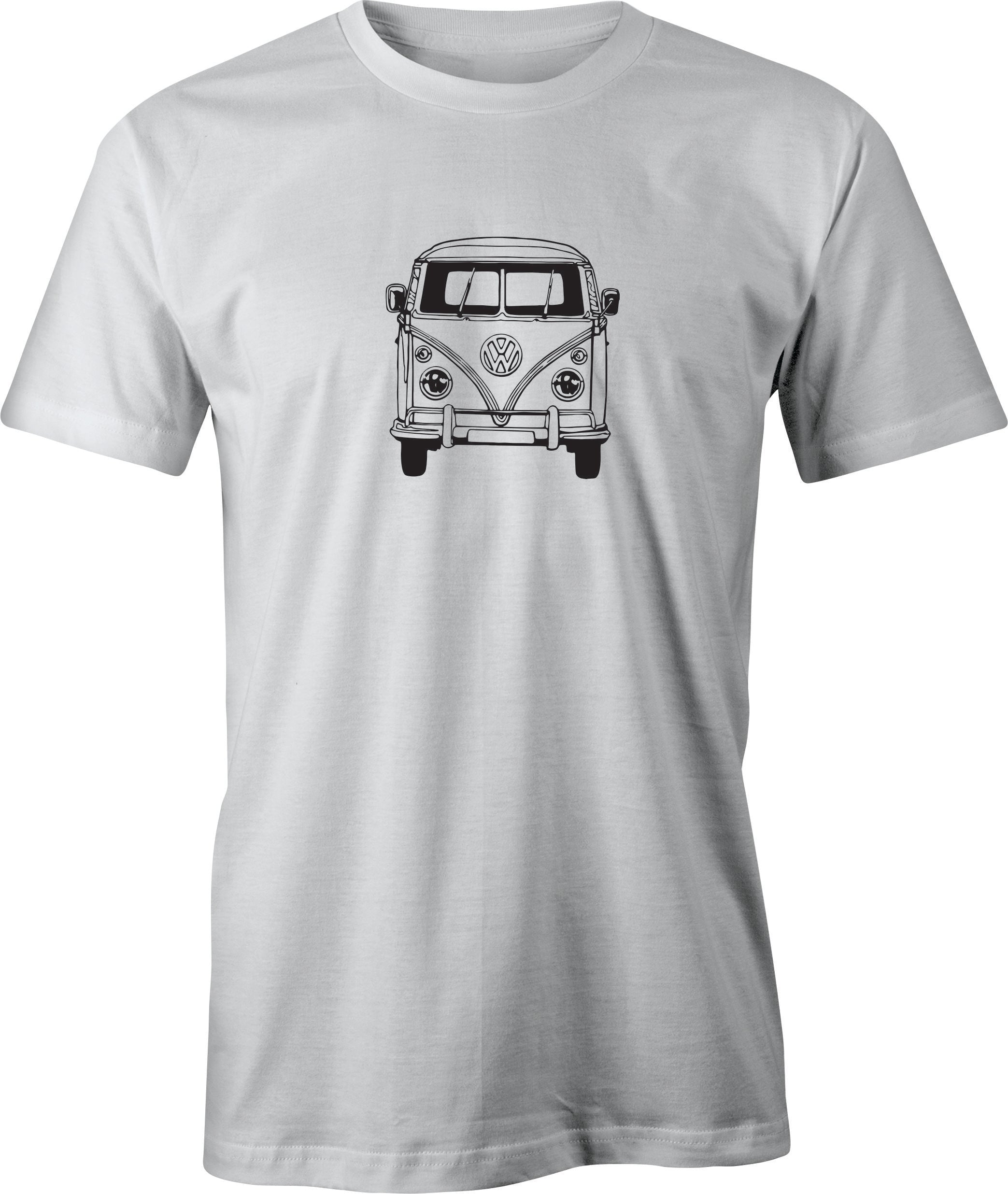 60's VW Van Drawing printed on Men's T shirt