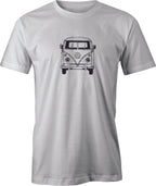 60's VW Van Drawing printed on Men's T shirt