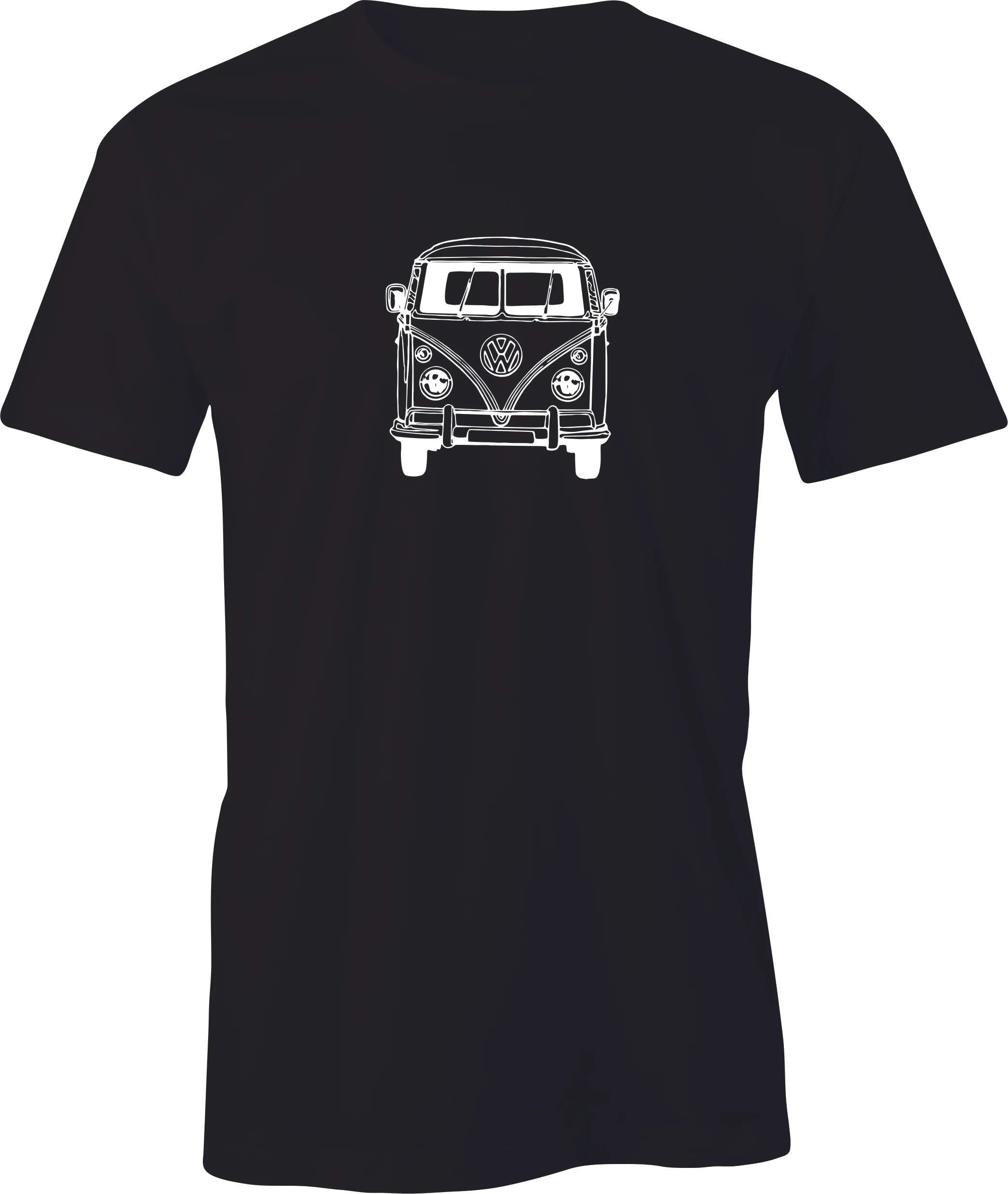 60's VW Van Drawing printed on Men's T shirt