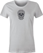 Skull #6 Mexican Folk Art printed on T shirt