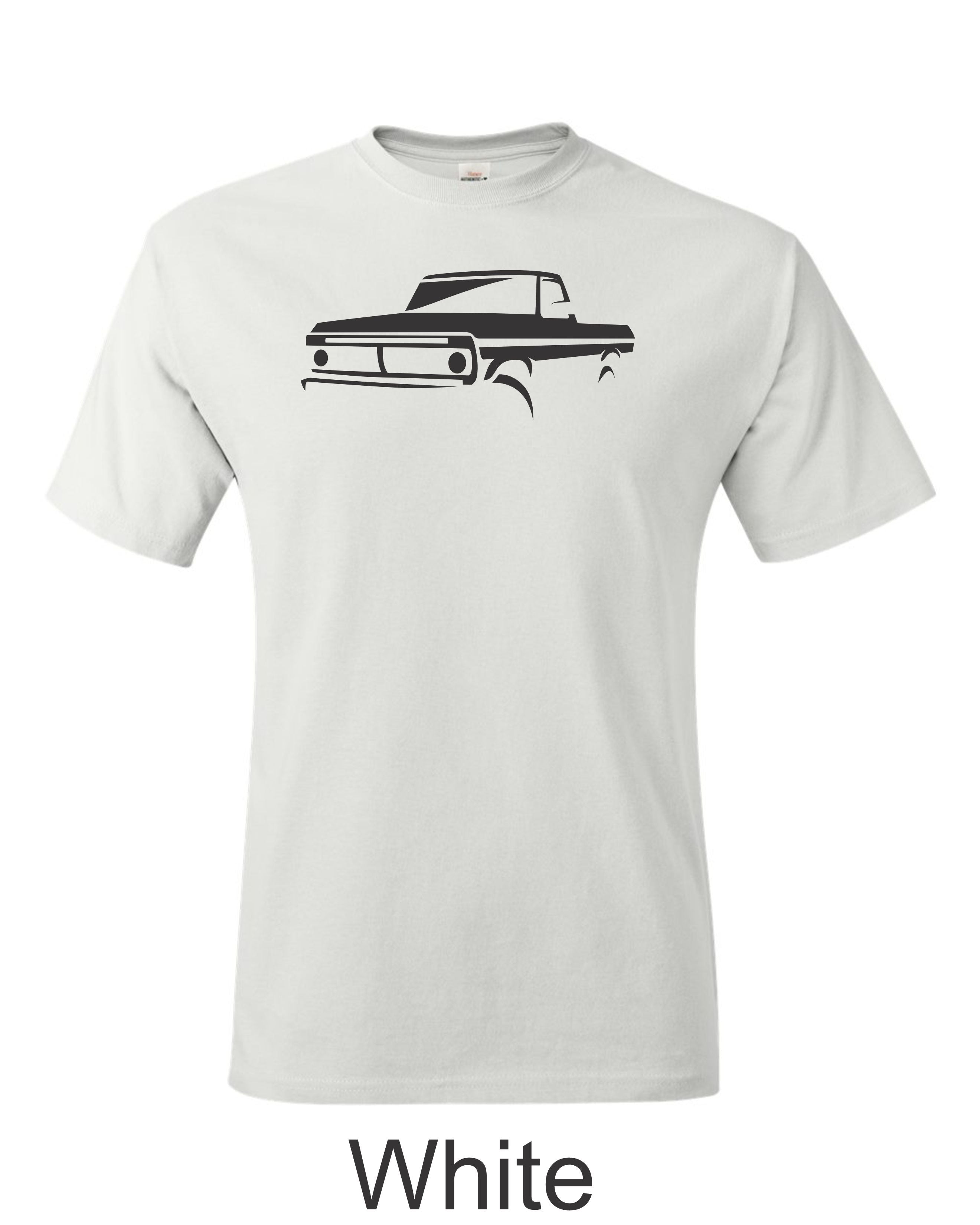 70s Ford F100 Truck Silhouette T-Shirt: Car Guy Gift