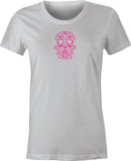 Skull of Hearts Tattoo Art printed on T shirt