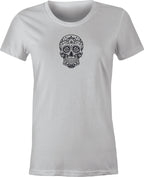 Sugar Skull #2 Mexican Folk Art printed on T shirt