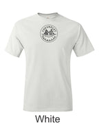 Blacked out C1 Corvette emblem printed on mens shirt.