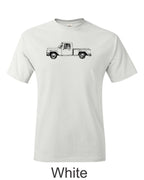 International Harvester Pickup Truck T-Shirt: Vintage Farm Truck Line Art