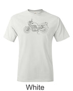 Honda Nighthawk CB series printed on mens shirt. Great gift for the Honda street bike guy.