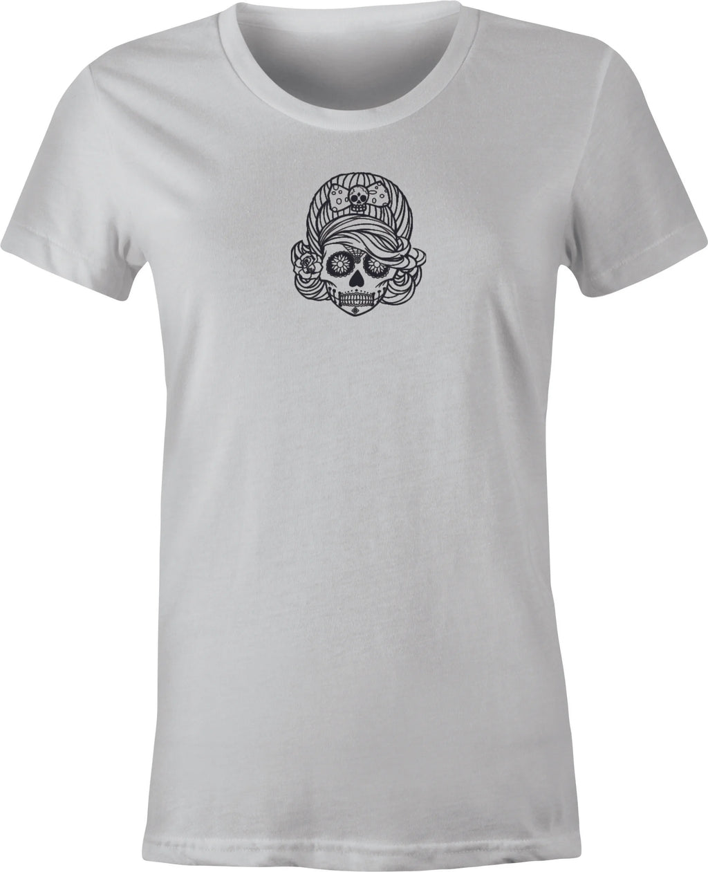 Sugar Skull #5 Mexican Folk Art printed on T shirt