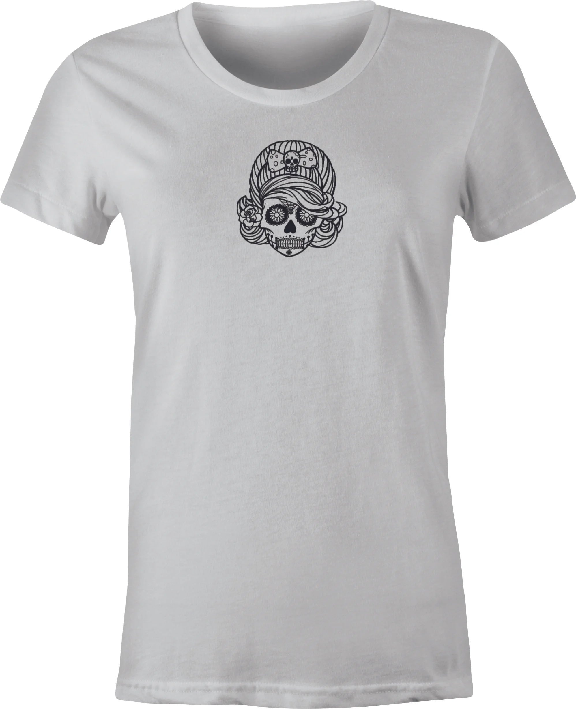 Sugar Skull #5 Mexican Folk Art printed on T shirt