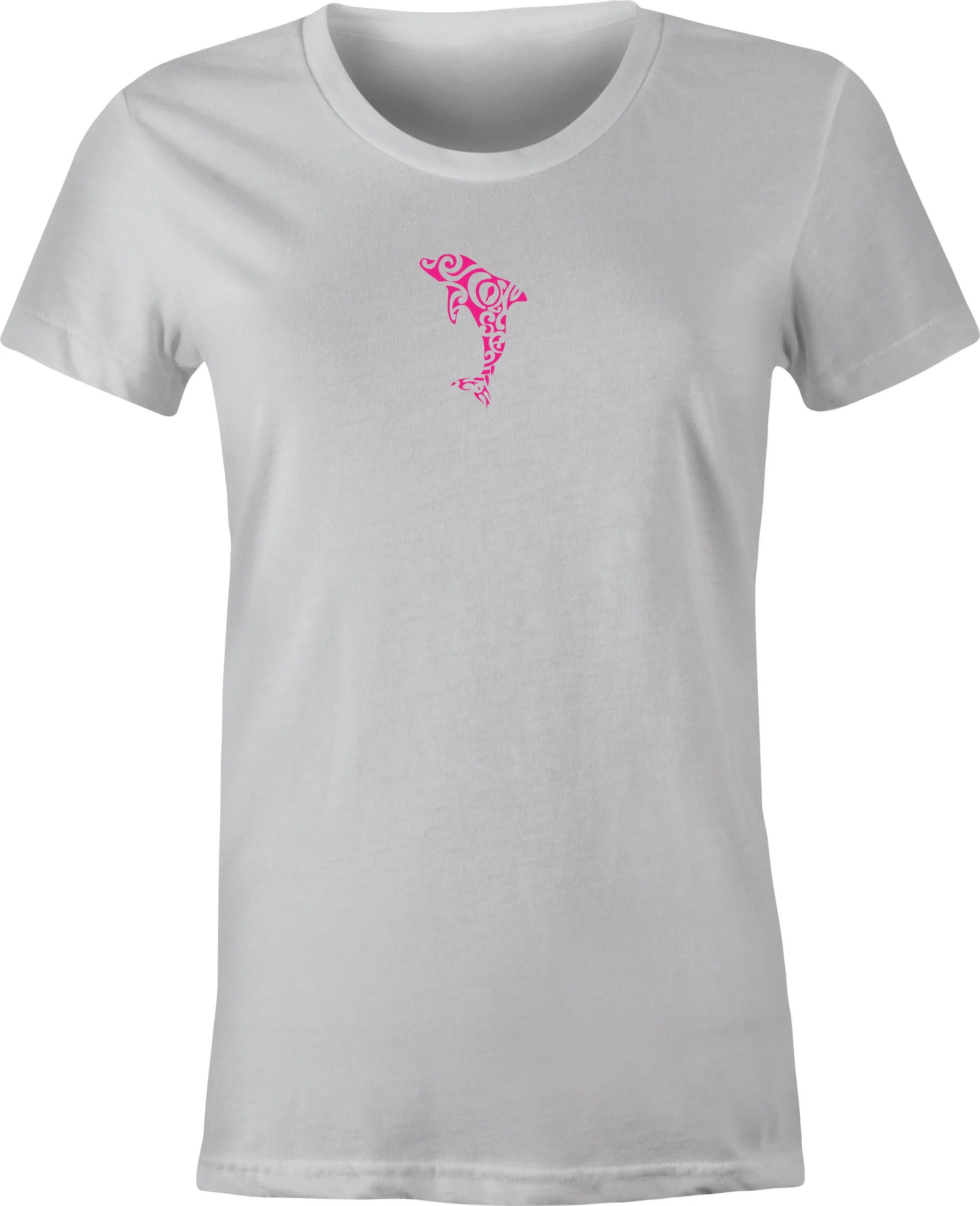 Hawaiian Dolphin Tattoo Art  printed on T shirt