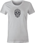 Sugar Skull #3 Mexican Folk Art printed on T shirt