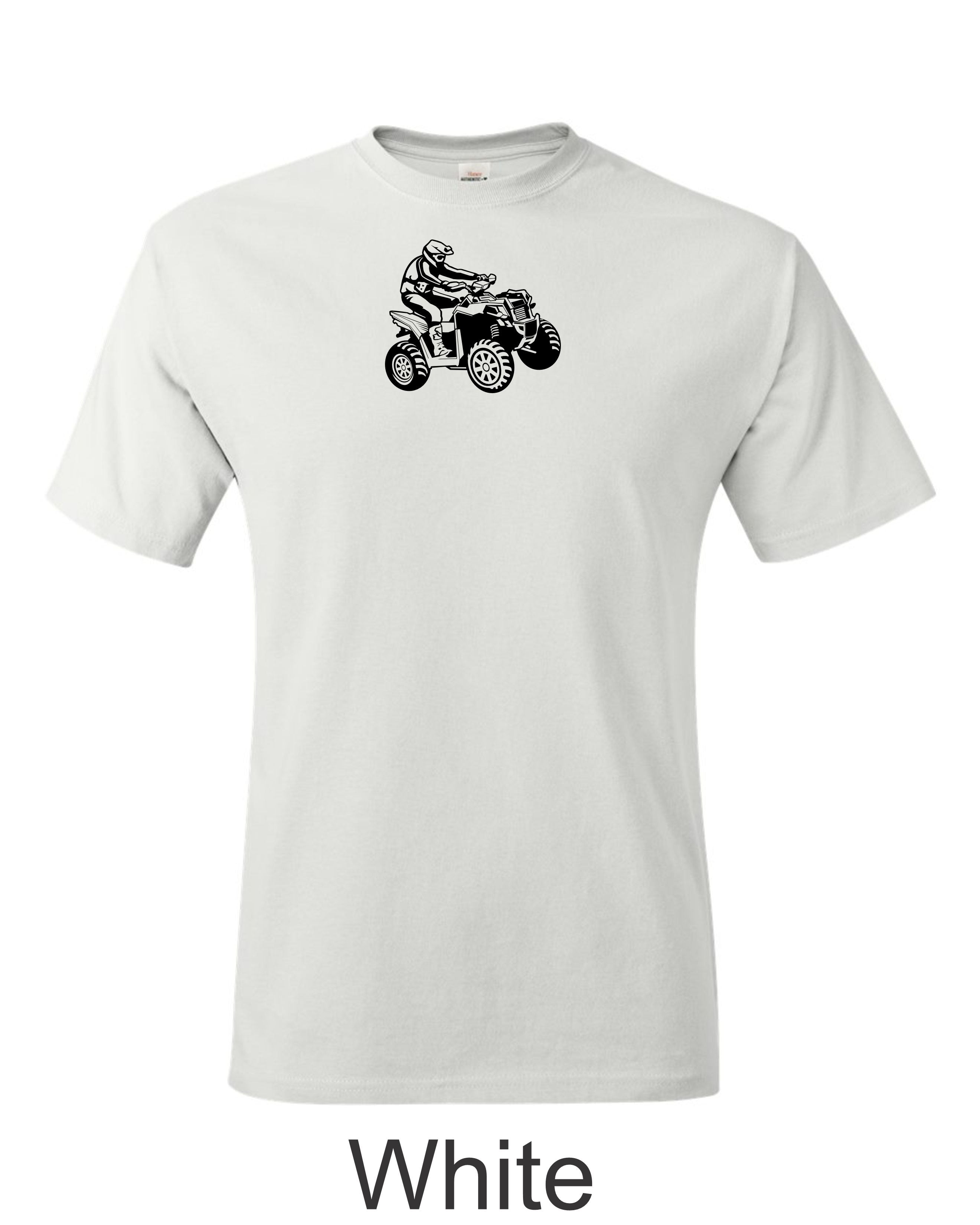 ATV Quad printed on mens shirt. Great for the ATV rider