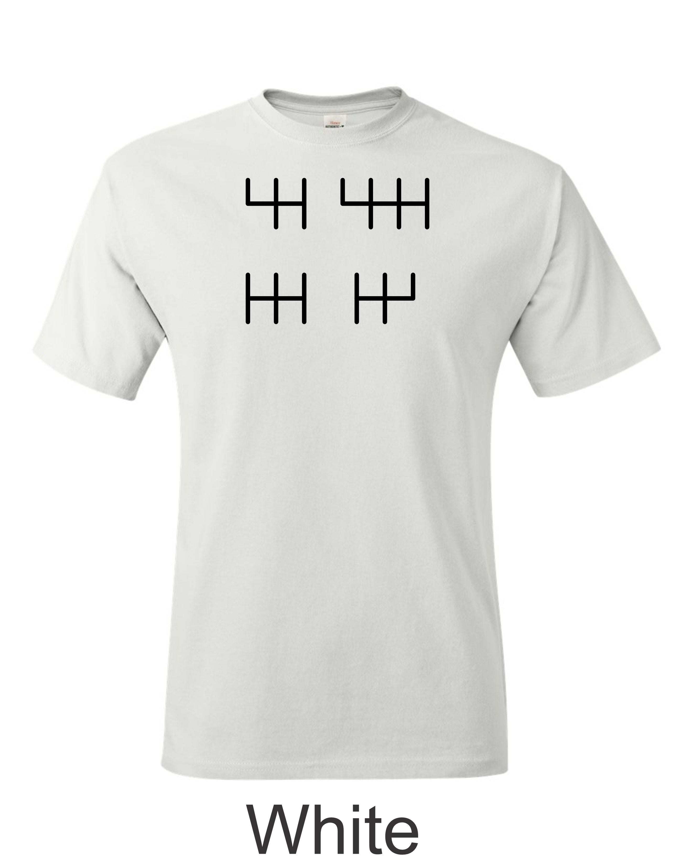 Stick Shift Pattern Shirt: Manual Transmission Car Lover Tee