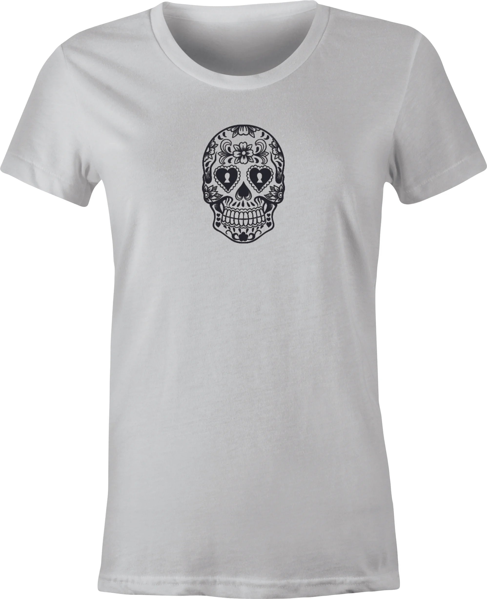 Sugar Skull #3 Mexican Folk Art printed on T shirt
